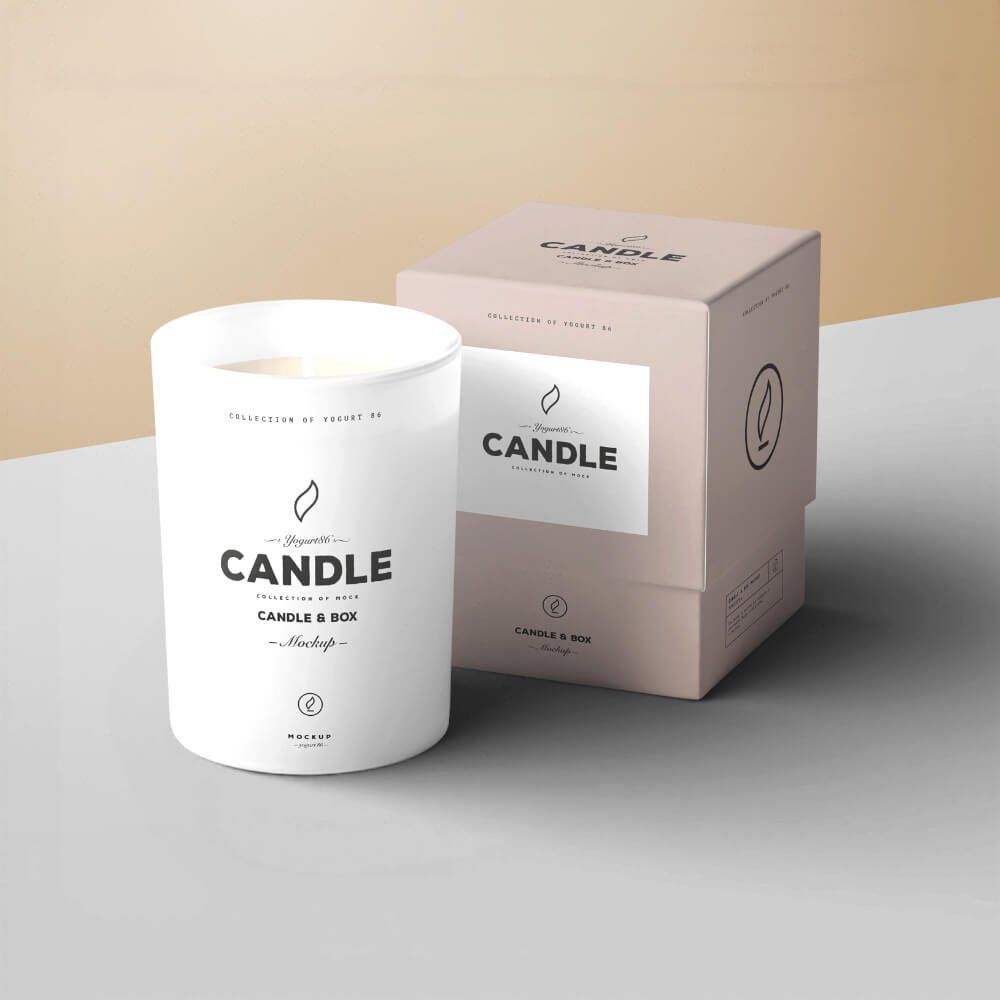 Printed Two Piece Candle Boxes