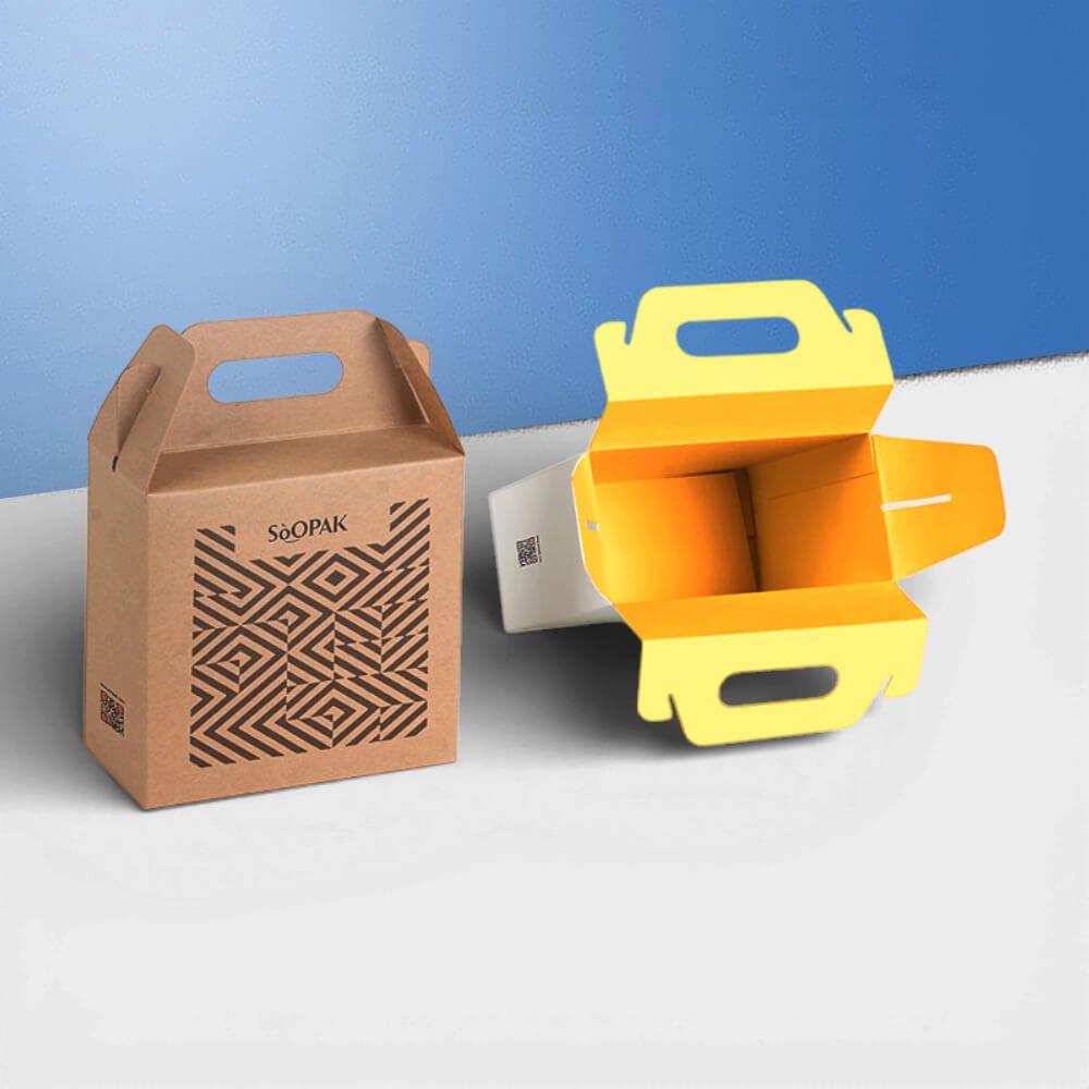 Printed gable boxes with logo