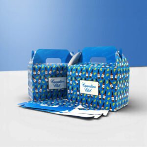 Cardboard boxes with handles for gifting