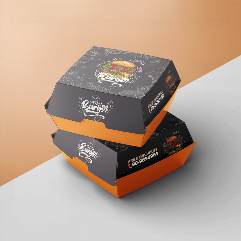 printed burger boxes