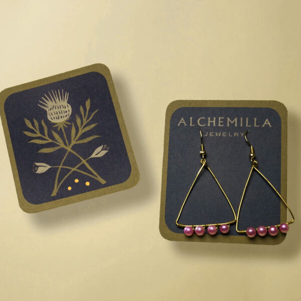 custom earrings cards