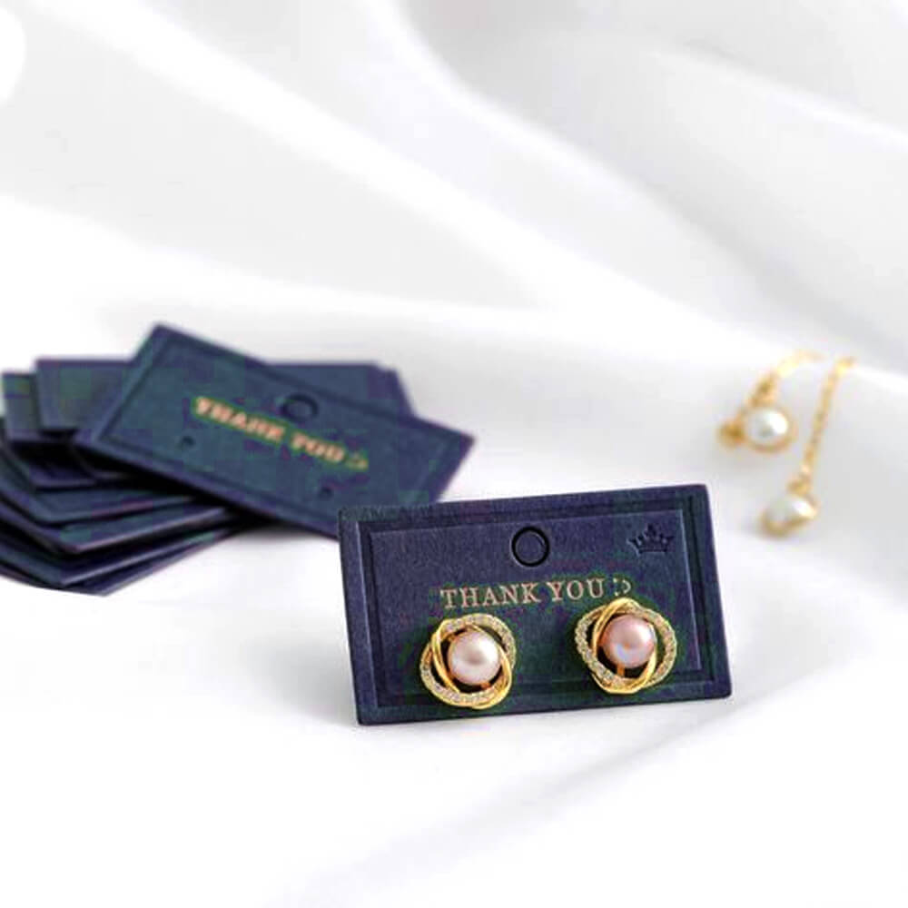 custom earrings cards with logo