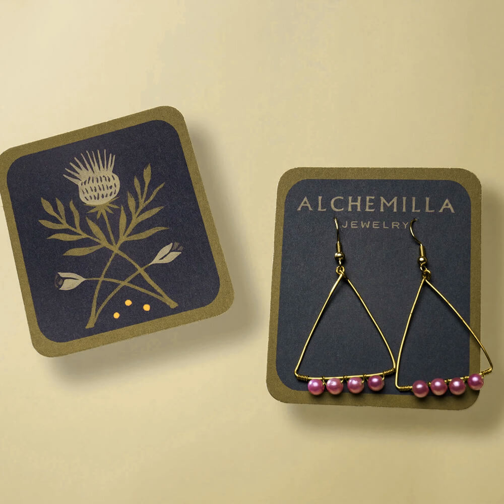 custom earrings cards