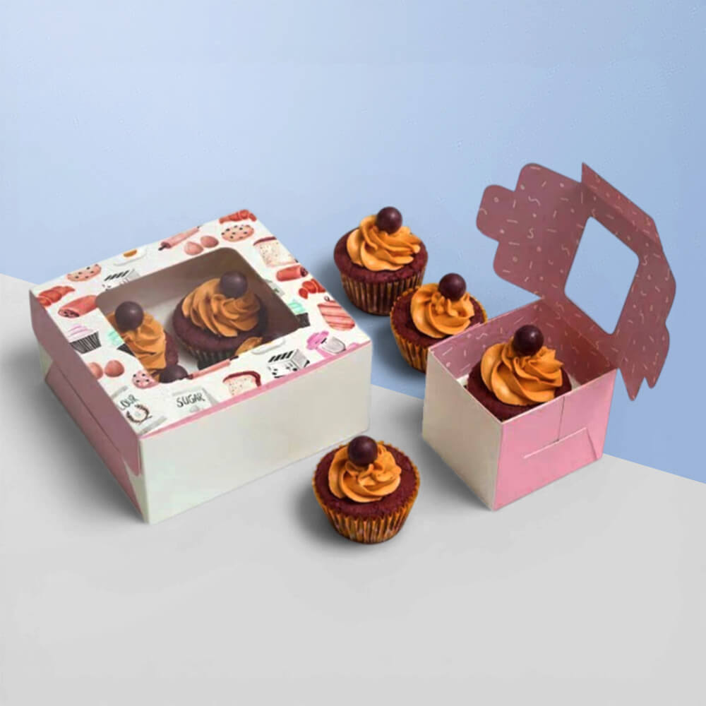 printed cupcake boxes