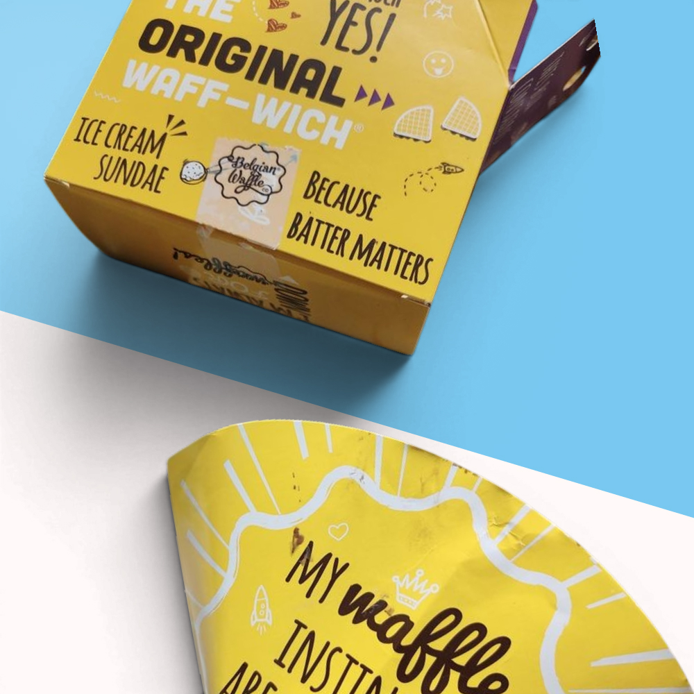 Custom Printed Waffle Boxes Wholesale