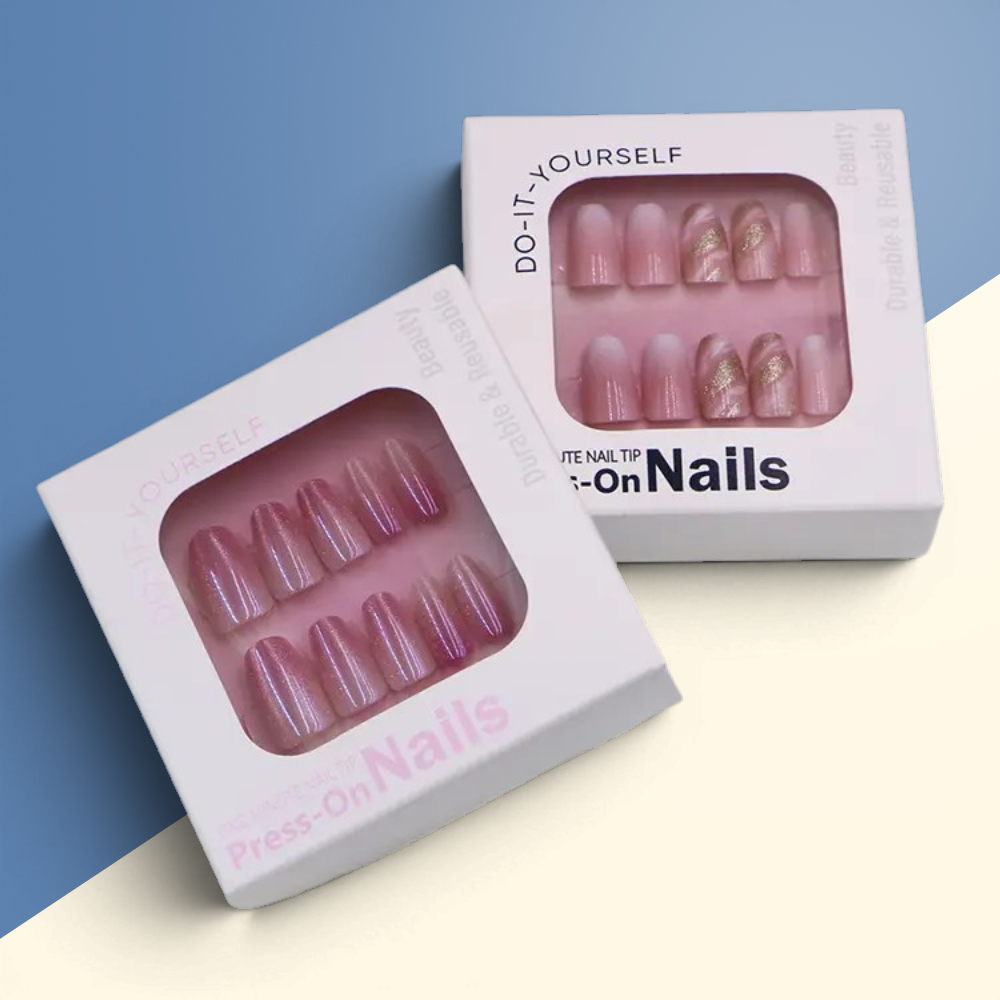 Custom Printed Press On Nail Boxes Wholesale
