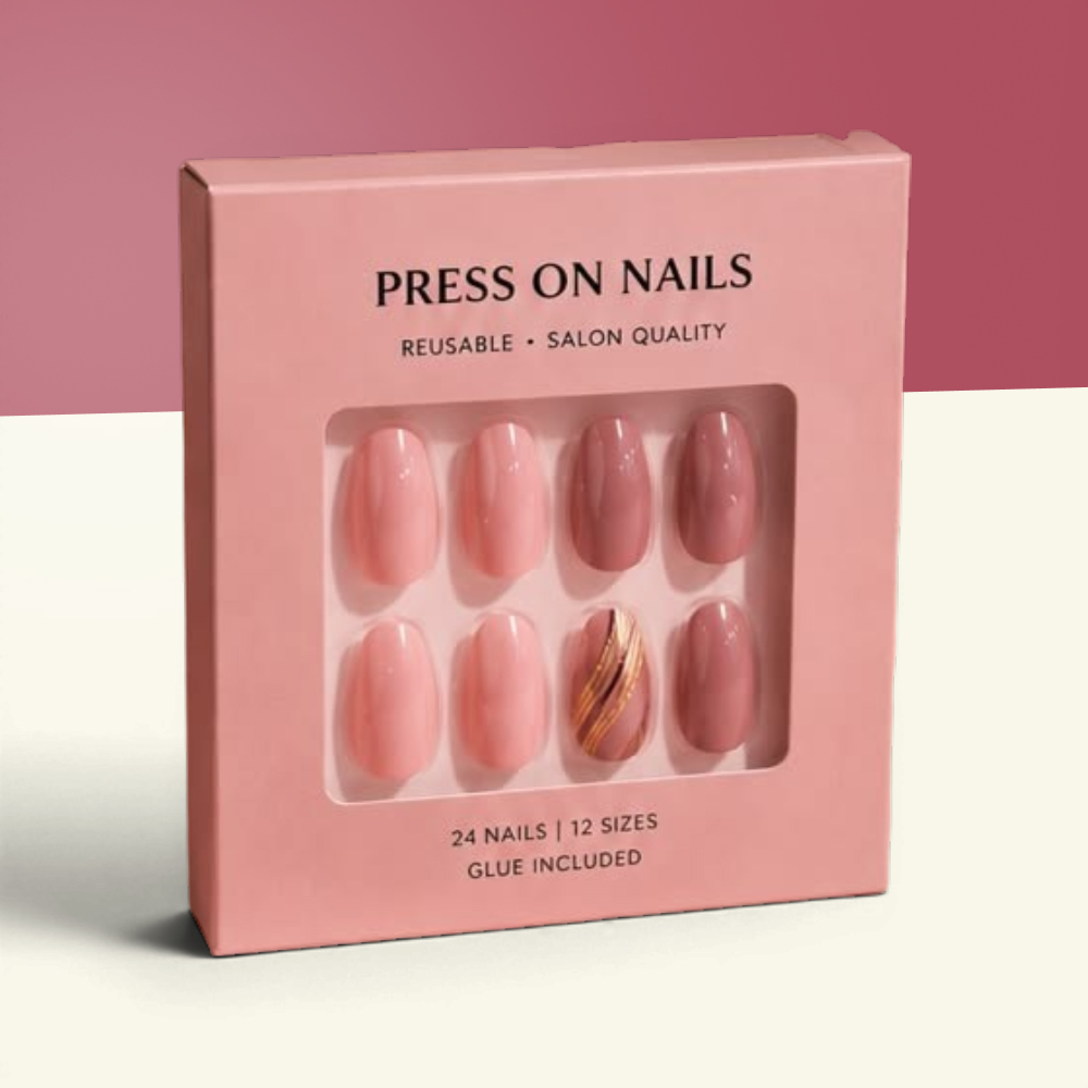 Custom Press On Nail Boxes Wholesale
