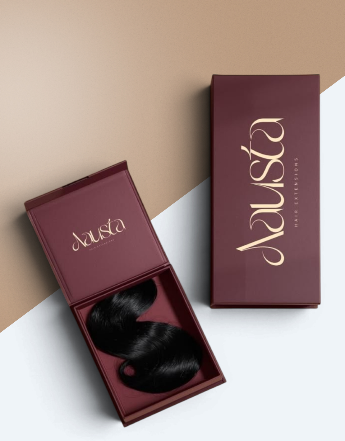 customized hair extension boxes
