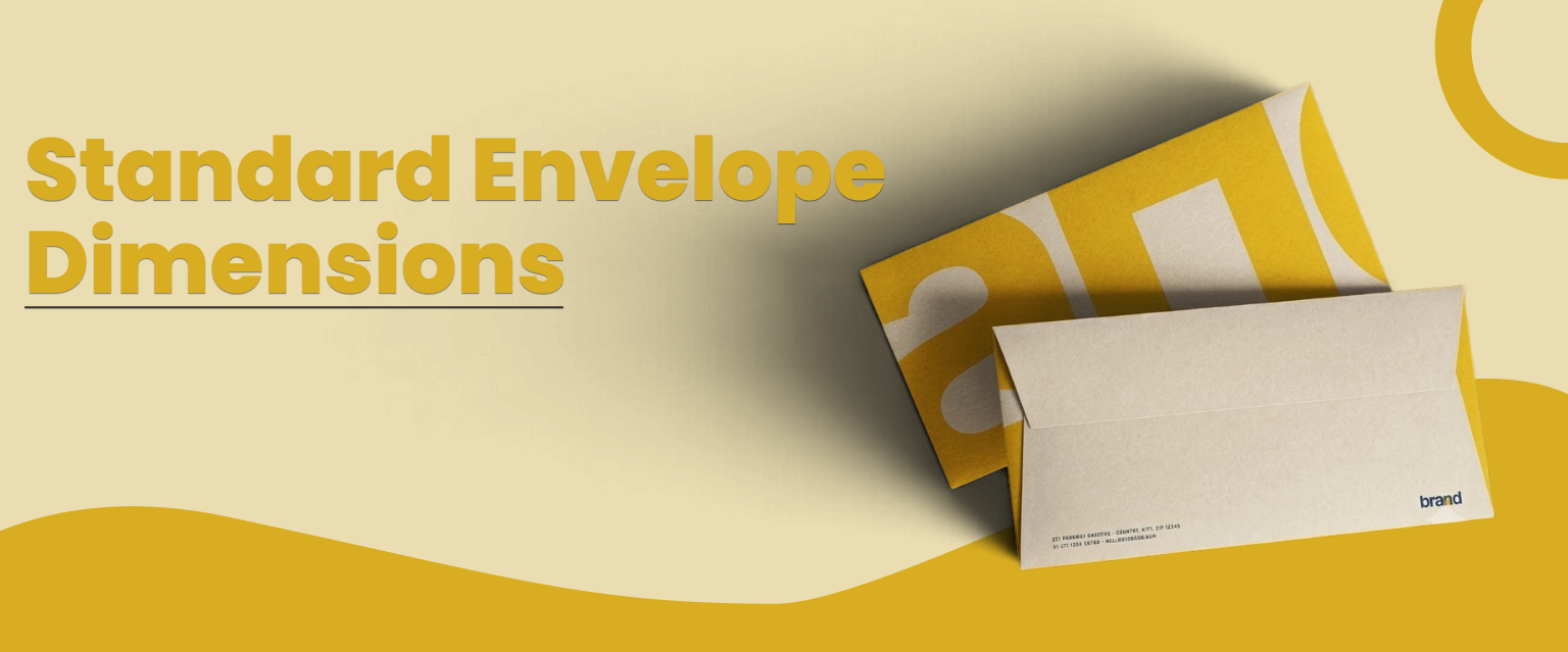 standard envelope dimensions.